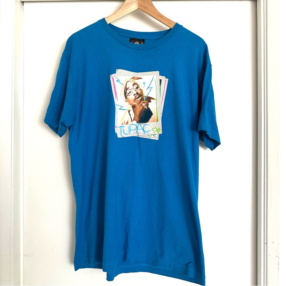 Rare 2Pac Cross Colours Hip Hop Graphic Tee – 90s Streetwear, Size L